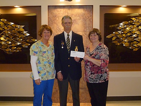 Cheque presentation from the Royal Canadian Legion Charitable Foundation Grant for $7,000