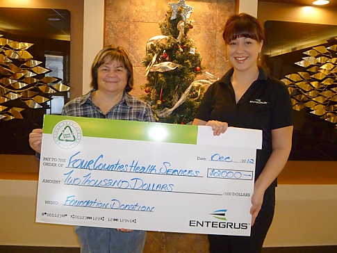 Entegrus donates $2,000