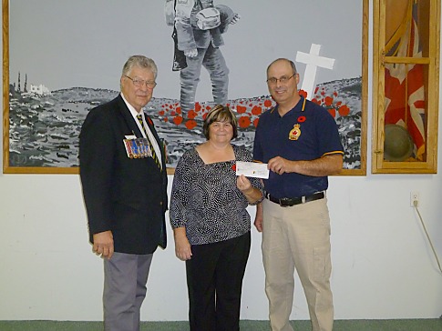 Royal Canadian Legion West Lorne Branch 221 Poppy Fund Donates $500